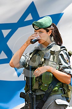 Israeli army girl