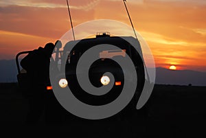 Israeli army jeep