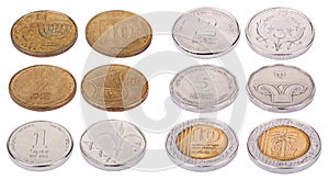 Israeli Coins - High Angle