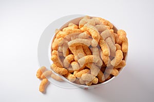 Israeli famous snack Bamba - made of peanut butter. photo