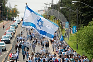 Israeli Flag Flies Proudly at the Toronto Walk With Israel