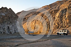 Israeli highway number 34, descent to  Dead Sea.