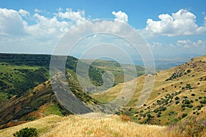 Israeli national park Gamla fortress,Golan Hights photo