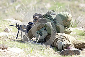 Israeli soldier training