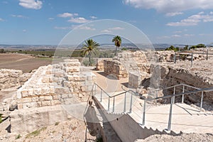 The Israelite gate at Tel Megiddo in Israel