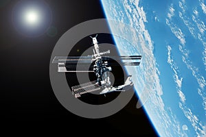 Iss, the beginning of the existence of the station. Elements of this image furnished by NASA