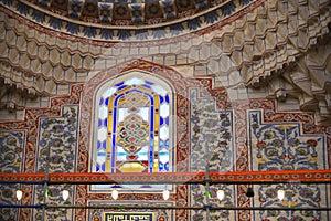 Istanbul. Blue mosque interiors. Turkey