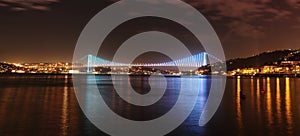 Istanbul Bosphorus Bridge at night