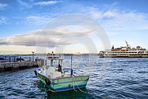 Istanbul Bosphorus, Istanbul landscape under a cloudy sky