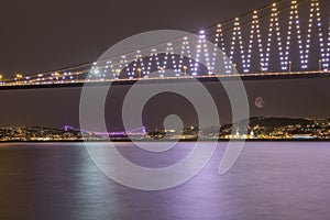 Istanbul Bosporus Bridges at night