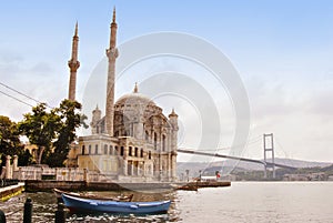 Mosque, Istanbul on the Bosporus, Turkey photo