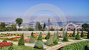 Istanbul Camlica Hill Overview Bosphorus Bridge