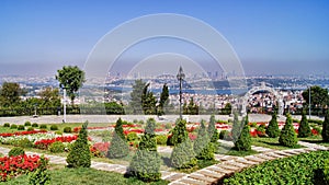 Istanbul Camlica Hill Overview Bosphorus Bridge photo
