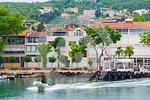 View of Burgazada island coast Princes island Turkey