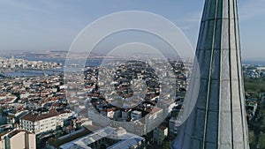 Istanbul Fatih Mosque Minaret Aerial View