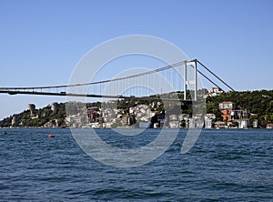 Istanbul with the Fatih Sultan Mehmet Bridge in the background