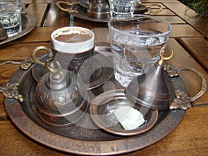 Istanbul grand bazaar also enjoy coffee, authentic cup in the service was great