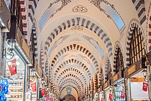 Istanbul historical Egyptian Bazaar. Misir Carsisi, spice market