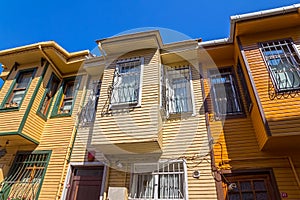 Istanbul old street houses