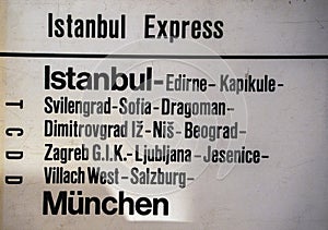istanbul orient express Sirkeci station