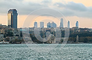 Istanbul skyline at evening