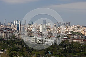 Istanbul with skyscrapers