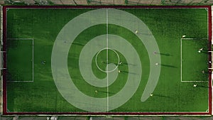 Istanbul, Turkey. Aerial footage of the teams playing at the stadium