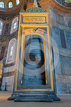 Altar inside Hagia Sofia mosque