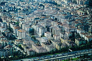 Istanbul, Turkey - December 23, 2023: Aerial Drone View Kadikoy, Fikirtepe, Uzuncayir. Ac?badem photo