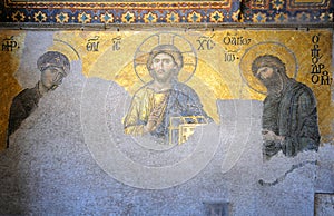 Byzantine Mosaic in Hagia Sophia