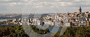 Istanbul, Turkey Landscape across the Bosphorus