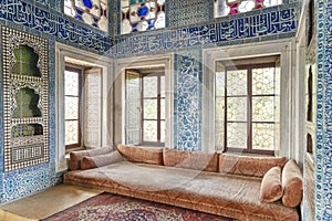 Baghdad Kiosk Interior at Topkapi Palace , Istanbul, Turkey