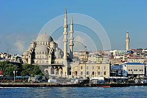 istanbul, turkey new mosque (yeni cami)