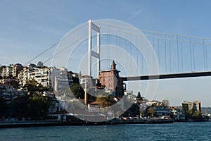 Fatih Sultan Mehmet Bridge over Bosporus Strait, Istanbul, Turkey