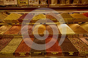 Istanbul, November 29-2022, Kapali Carsi Grand Bazaar images, Turkish sweets and spices