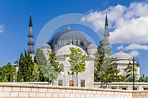 Istanbul, Turkey. Suleymaniye Mosque and ancillary buildings