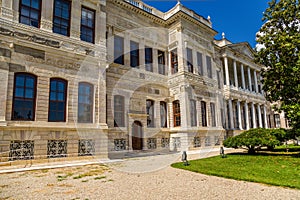 Istanbul, Turkey. View of one of the buildings of the palace of the Ottoman sultans Dolmabahce Baroque