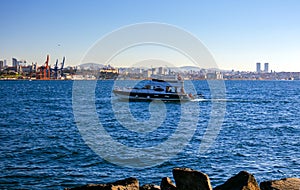 Istanbul Uskudar Selimiye Coastscape and Bosporus View