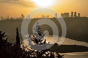 Istanbul view from the pierre loti hill