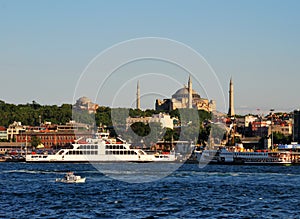 Istanbul view of Sultanahmet, Hagia Sophia photo