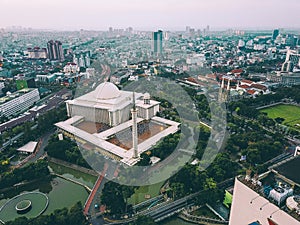 Istiqlal mosque city scape photo