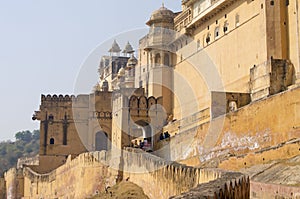 Istorical construction Amber`s fort an architecture