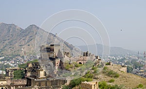 Istorical construction Amber`s fort an architecture