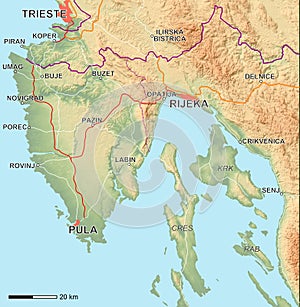 Istria Map photo