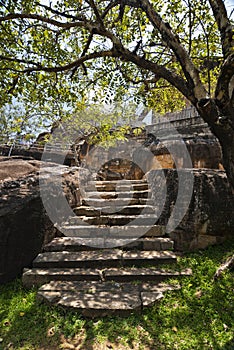 Isurumuniya temple in Anuradhapura, Sri Lanka