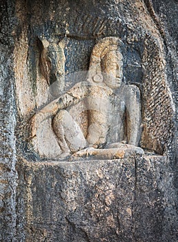 Isurumuniya Viharaya. Carving