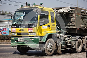 Isuzu Trailer dump truck of D stone company