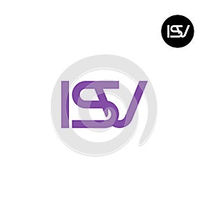 ISV Logo Letter Monogram Design