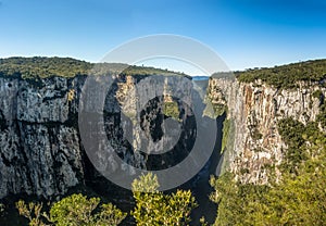 Itaimbezinho Canyon at Aparados da Serra National Park - Cambara do Sul, Rio Grande do Sul, Brazil photo