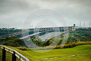 Itaipu hydroelectric plant - spillway view photo